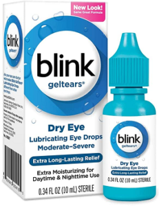 Blink tears Dry Eyes Gel Eye Drops