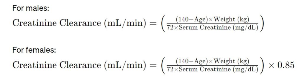 Creatinine Clearance Calculator - A&P Pharmacy, TX