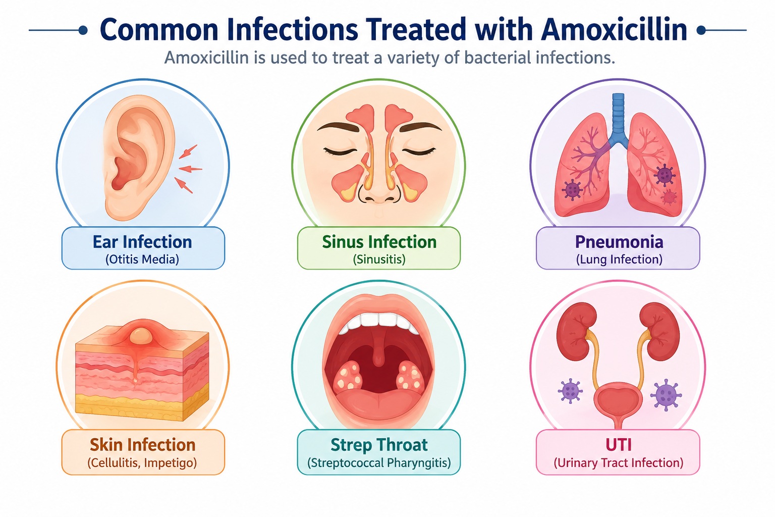 Common Infections Treated with Amoxicillin
