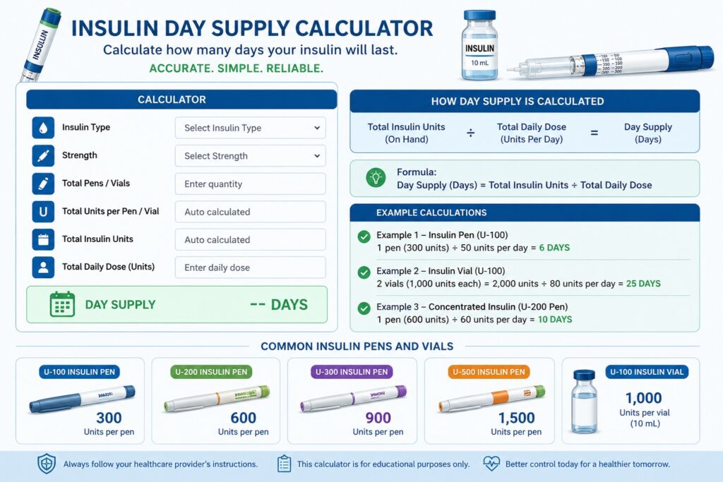 Insulin Day Supply Calculator
